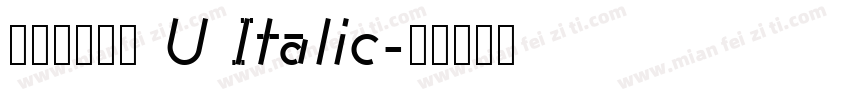 汉仪文润宋韵 U Italic字体转换